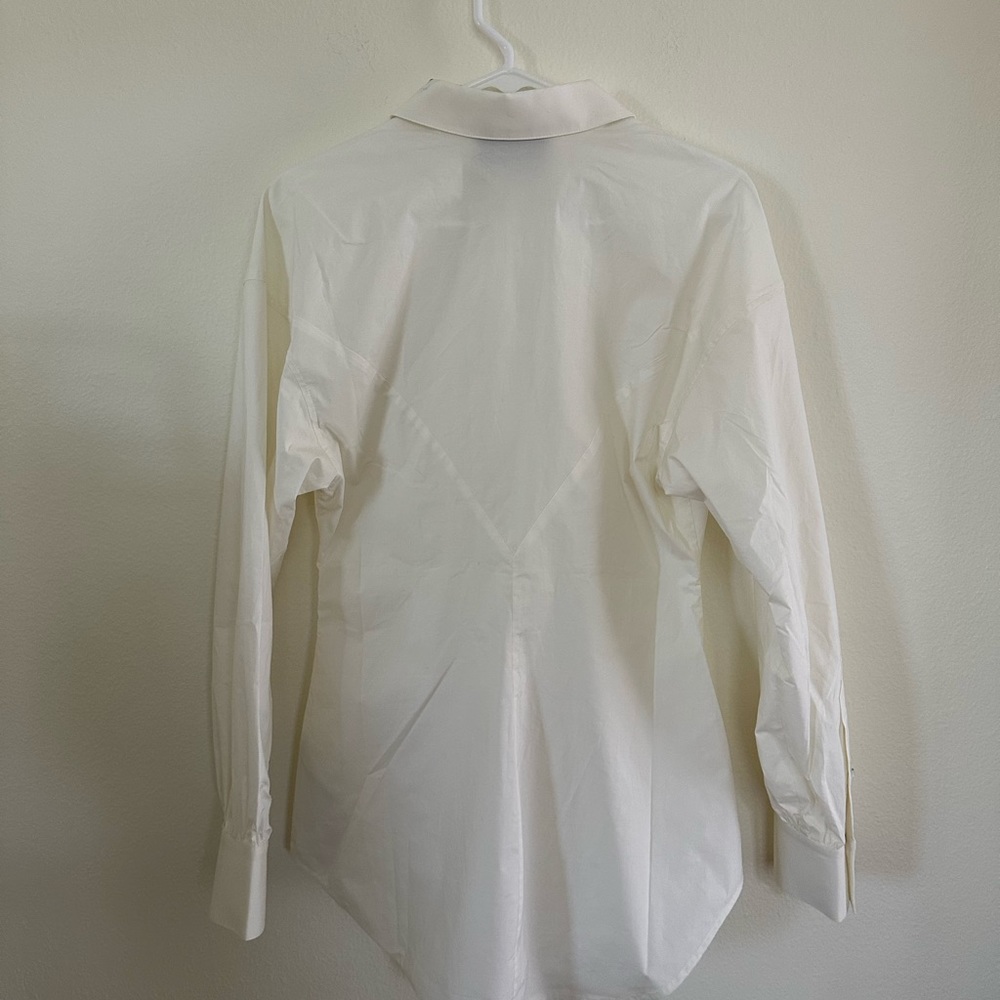 7 for All Mankind cinched waist button up shirt - Picture 7 of 8